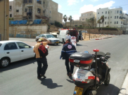 يافا: إصابة طفيفة لراكب دراجة هوائية بحادث طرق في شارع كيدم 